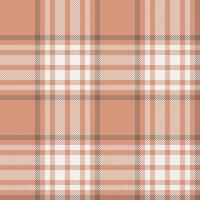 Plaid seamless pattern. Check fabric texture. Vector textile print.