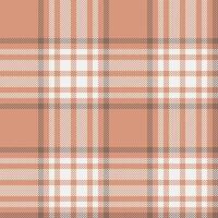 Plaid seamless pattern. Check fabric texture. Vector textile print.