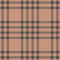 Plaid seamless pattern. Check fabric texture. Vector textile print.