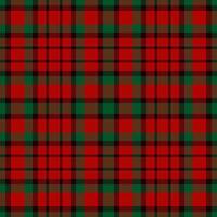 Plaid seamless pattern in red. Check fabric texture. Vector textile print.