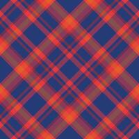 Plaid pattern vector. Check fabric texture. Seamless textile design for clothes, paper print. vector