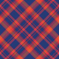 Plaid pattern vector. Check fabric texture. Seamless textile design for clothes, paper print. vector