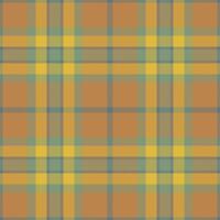 Plaid seamless pattern in orange. Check fabric texture. Vector textile print.
