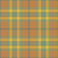 Plaid seamless pattern in orange. Check fabric texture. Vector textile print.