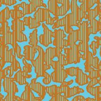 Hand-drawn pattern, waves background. Seamless pattern for wallpaper, textile vector