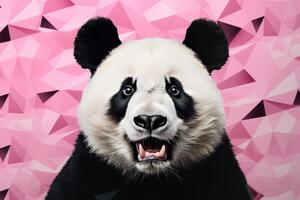 ai generado encantador panda Bosquejo antecedentes. generar ai foto