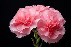 AI generated Vibrant Pink carnation. Generate Ai photo