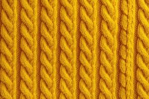 AI generated Bright Yellow sweater background. Generate Ai photo