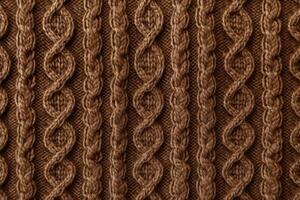AI generated Warm Brown pattern sweater. Generate Ai photo