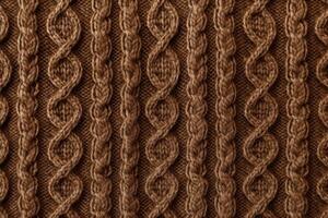 AI generated Warm Brown pattern sweater. Generate Ai photo