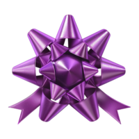 AI generated 3D Rendering of a Spiral Flower Ribbon Purple on Transparent Background - Ai Generated png