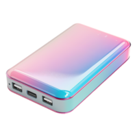 AI generated 3D Rendering of a Colorful Power bank on Transparent Background - Ai Generated png