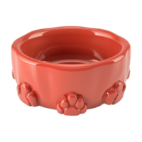 AI generated 3D Rendering of a Dog Food Bowl on Transparent Background - Ai Generated png