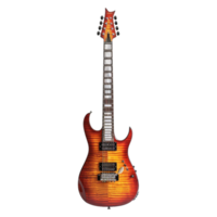 ai gerado 3d Renderização do uma guitarra em transparente fundo - ai gerado png