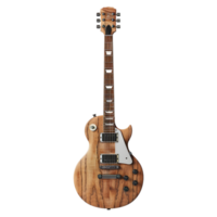 ai gerado 3d Renderização do uma guitarra em transparente fundo - ai gerado png