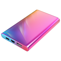 AI generated 3D Rendering of a Colorful Power bank on Transparent Background - Ai Generated png