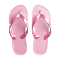 AI generated 3D Rendering of a Plastic Slippers on Transparent Background - Ai Generated png