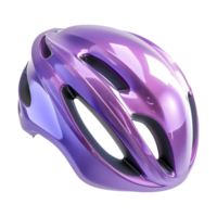 ai generado 3d representación de un bicicleta la seguridad casco en transparente antecedentes - ai generado png