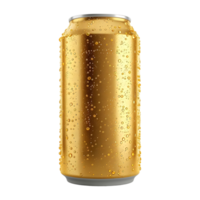 AI generated 3D Rendering of a Golden Tin Pack on Transparent Background - Ai Generated png