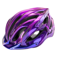 ai gerado 3d Renderização do uma bicicleta segurança capacete em transparente fundo - ai gerado png