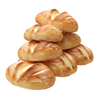 AI generated 3D Rendering of a Baked Bread on Transparent Background - Ai Generated png