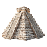 ai généré 3d le rendu de une égyptien traditionnel pyramides sur transparent Contexte - ai généré png