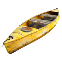 ai généré 3d le rendu de une kayak pêche bateau sur transparent Contexte - ai généré png