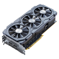 AI generated 3D Rendering of a Gaming Graphic Card on Transparent Background - Ai Generated png