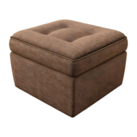 AI generated 3D Rendering of a Puff Wooden Blench on Transparent Background - Ai Generated png