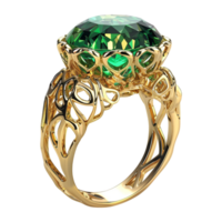 ai generado 3d representación de un costoso mujer anillo en transparente antecedentes - ai generado png
