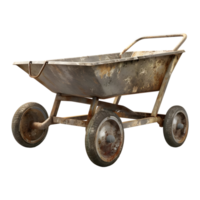 AI generated 3D Rendering of a Wheelbarrow on Transparent Background - Ai Generated png