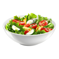 AI generated 3D Rendering of a Mix Salad in a Bowl on Transparent Background - Ai Generated png