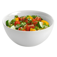 ai gerado 3d Renderização do uma misturar salada dentro uma tigela em transparente fundo - ai gerado png