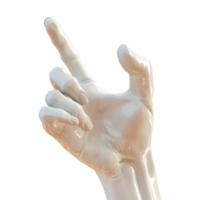 ai genererad hand med pekande finger på transparent bakgrund - ai genererad png