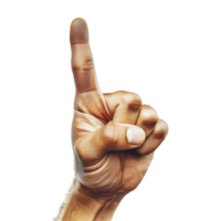 AI generated Hand with Pointing Finger on Transparent background - Ai Generated png