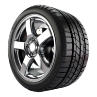 AI generated 3D Rendering of a Car Tire or Rim on Transparent Background - Ai Generated png