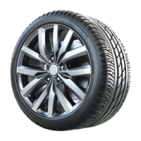 AI generated 3D Rendering of a Car Tire or Rim on Transparent Background - Ai Generated png