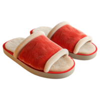 ai gegenereerd 3d renderen van een zacht slippers Aan transparant achtergrond - ai gegenereerd png