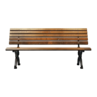 AI generated 3D Rendering of a Public Park Bench on Transparent Background - Ai Generated png