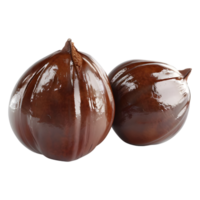 AI generated 3D Rendering of a Chestnuts on Transparent Background - Ai Generated png
