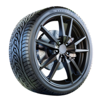 AI generated 3D Rendering of a Car Tire or Rim on Transparent Background - Ai Generated png