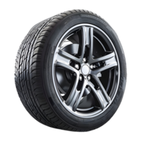 AI generated 3D Rendering of a Car Tire or Rim on Transparent Background - Ai Generated png