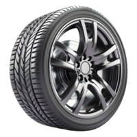 AI generated 3D Rendering of a Car Tire or Rim on Transparent Background - Ai Generated png