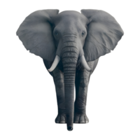 ai generado gigante elefante en transparente antecedentes - ai generado png