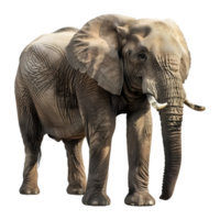 ai généré géant l'éléphant sur transparent Contexte - ai généré png