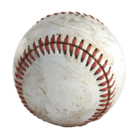 ai generiert 3d Rendern von ein Baseball auf transparent Hintergrund - - ai generiert png