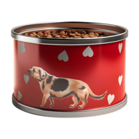 AI generated 3D Rendering of a Dog Food on Transparent Background - Ai Generated png