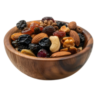 AI generated 3D Rendering of a Dry Fruits in a Bowl on Transparent Background - Ai Generated png