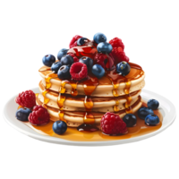 AI generated 3D Rendering of a Delicious Pancake on Transparent Background - Ai Generated png