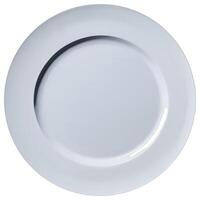 AI generated Top view of empty plate isolated on background. Dish cut out. photo